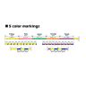 Плетеная леска VARIVAS PE X4 Marking #1.0 150м Multi Color