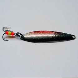 Блесна вертикальная зимняя «Рефлекс 04» большой с тройником Owner 5г 46мм