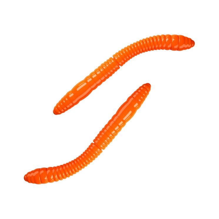 Приманка Libra Lures Fatty D Worm Tournament 55 (011 Hot orange) (Сыр) (5,5см) 12 шт.