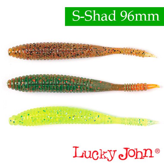 Силиконовые приманки Lucky John Pro Series S-Shad 3.8″