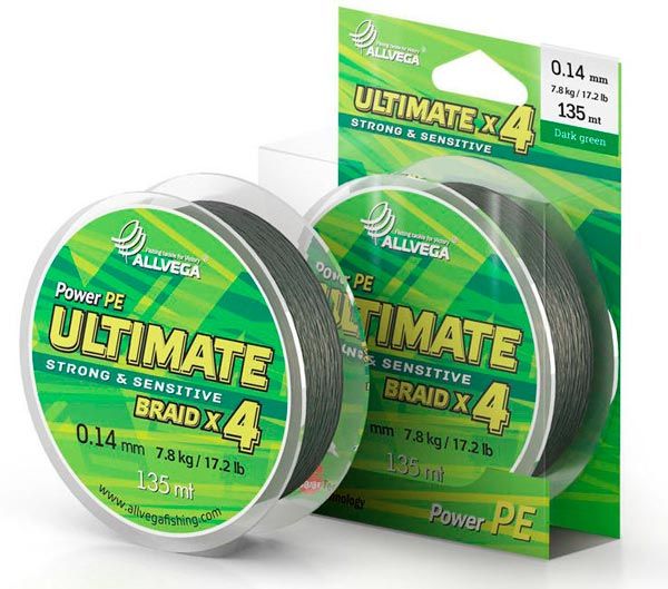 Леска плетёная Allvega Ultimate 135m Dark Green