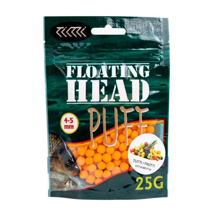 Плавающая насадка Floating Head воздушное тесто Puff 4-5 мм «Тутти-Фрутти» рыжий