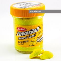 Паста форелевая Berkley Powerbait Natural Scent Glitter Trout Bait (50 г) Corn Glitter