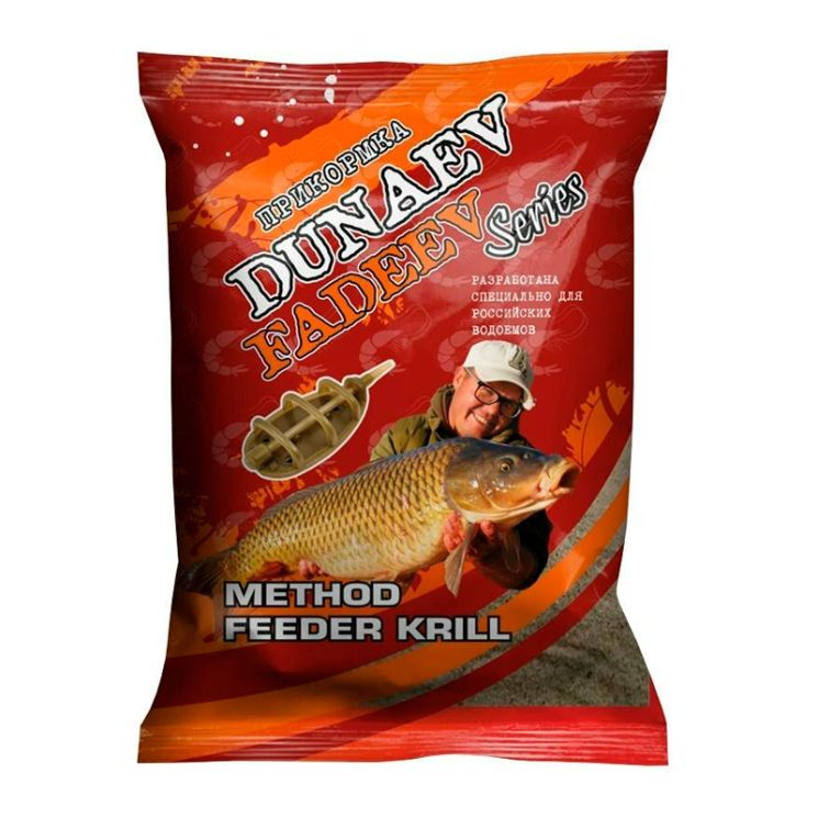 Прикормка Dunaev Fadeev 1кг Method Feeder Krill (Криль)