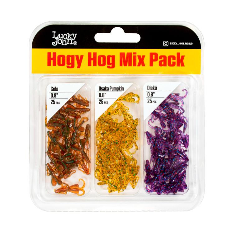 Твистер Lucky John Hogy Hog 0.8in 20мм Mix Pack/MIX1 75шт.