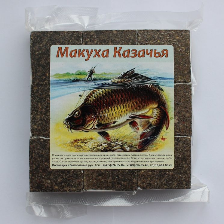 Макуха Казачья, жмых 450гр.(уп.9 куб.) 100% без добавок