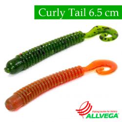 Силиконовые приманки Allvega Curly Tail 6.5cm