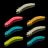 Приманка Soorex King Worm 55мм (1.8г, 7 шт) цвет 215 Glow микс, аромат - Сыр