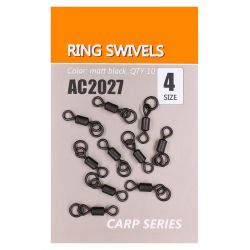  Вертлюги быстросъемные Orange Carp AC2027 Ring swivels (sz4, 10шт)