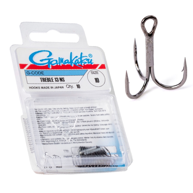 Крючки тройники Gamakatsu Treble 13NS №10, 10 шт.