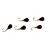 Мормышка свинцовая Капля черный с трубкой 3.5мм 0.45г 10 шт. цв.04