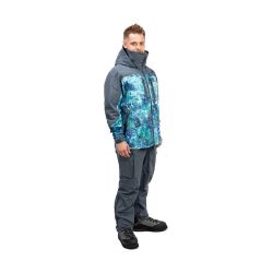 Куртка FHM Guard (Принт Голубой Aqua Fulgor / Серый)