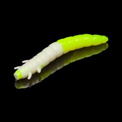 Приманка Soorex King Worm 55мм (1.8г, 7 шт) цвет 303 Белый-Лимон, аромат - Персик