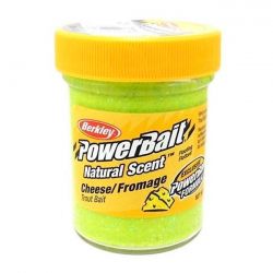 Паста форелевая Berkley Powerbait Natural Scent Glitter Trout Bait (50 г) Cheese Chartreuse