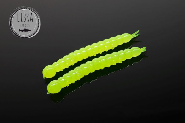 Приманка Libra Lures Slight Worm 38 (006 Hot yellow) (Сыр) (3.8см) 15 шт.