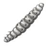 Приманка Libra Lures larva 45 (006 Hot yellow) (Сыр) (4,5см) 8 шт.