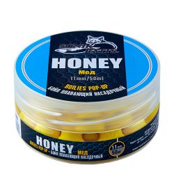 Бойлы плавающие Sonik Baits Fluo Pop-Ups Honey(Мед) 11мм 50мл