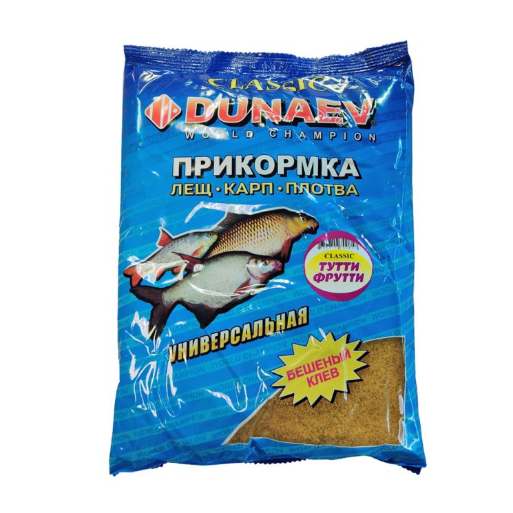 Прикормка Dunaev Классика 0,9кг (Лещ,Карп,Плотва) Тутти-фрутти