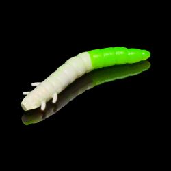 Приманка Soorex King Worm 55мм (1.8г, 7 шт) цвет 305 Белый-Шартрез, аромат - Персик