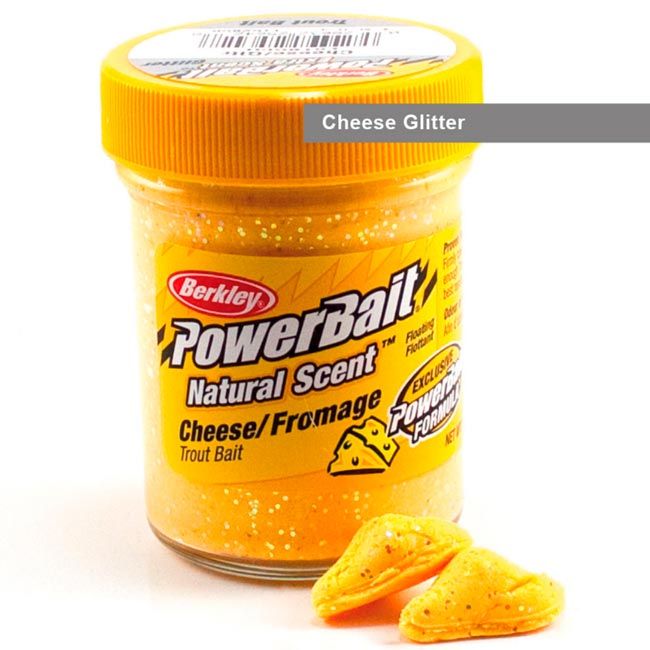 Паста форелевая Berkley Powerbait Natural Scent Glitter Trout Bait (50 г) Cheese Glitter
