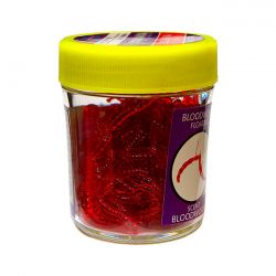Насадки искусственные съедобные Kosadaka Bloodworm Мотыль красный (банка, 9 г)