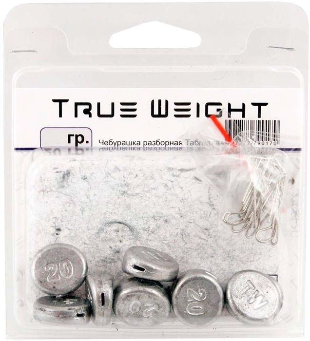 Груз-головка True Weight Чебурашка разборная таблетка 32 г (10 шт)