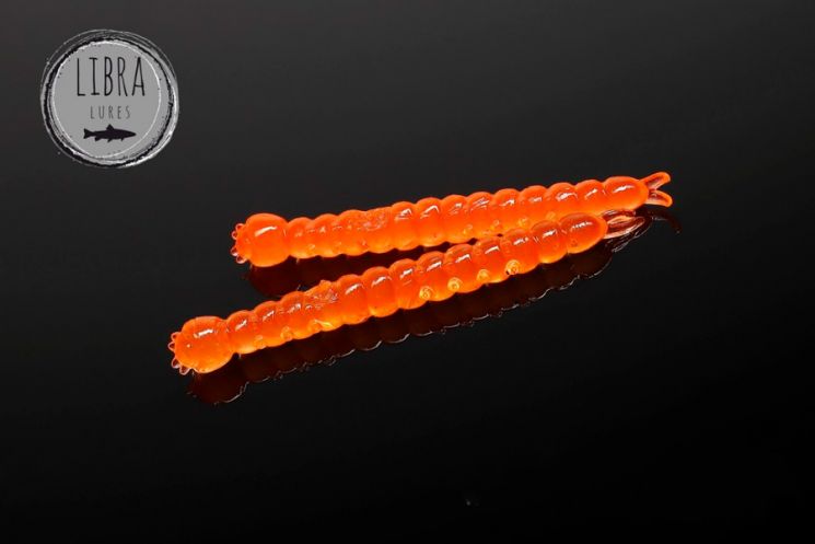 Приманка Libra Lures Slight Worm 38 (011 Hot orange) (Сыр) (3.8см) 15 шт.