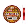 Монофильная леска AkkoiI Alpha d 0,09мм, тест 0,96кг, 30м, красная