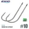 Крючки Owner 56538 Worm BH-Sproat №10