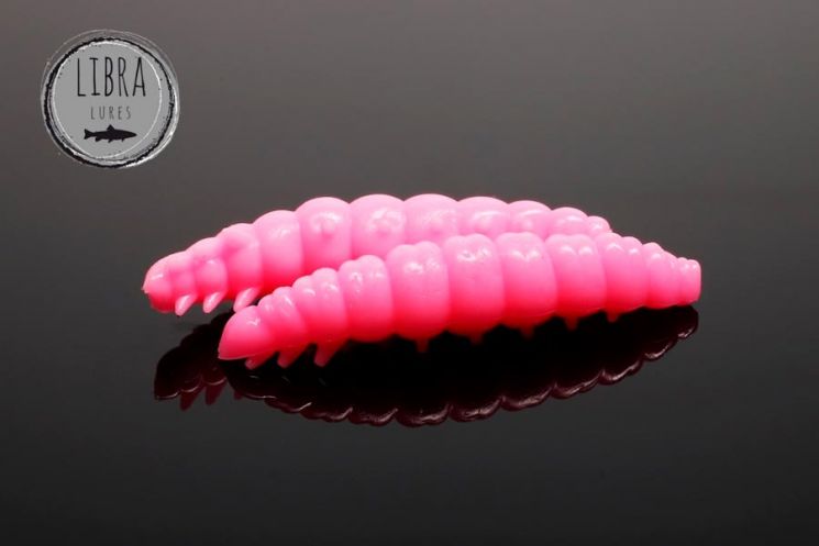 Приманка Libra Lures larva 45 (017 Bubble gum) (Сыр) (4,5см) 8 шт.