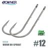 Крючки Owner 56538 Worm BH-Sproat №12