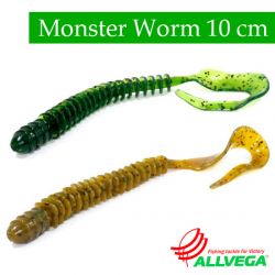 Силиконовые приманки Allvega Monster Worm 10cm