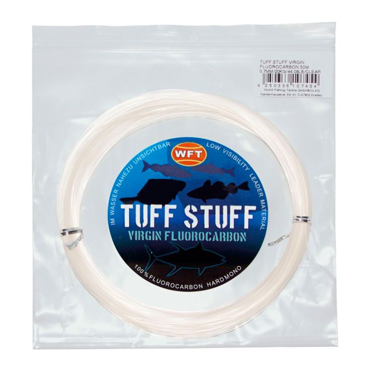 Леска флюорокарбоновая WFT Tuff Stuff Fluorocarbon KG (0,4мм, 10,2кг) 50м