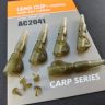Клипса безопасная Orange AC2041 Lead clip+stopper with tail rubber (пластик,5шт)