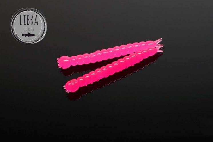 Приманка Libra Lures Slight Worm 38 (019 Hot pink limited edition) (Сыр) (3.8см) 15 шт.
