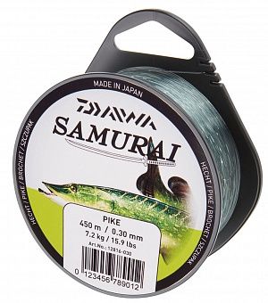 Леска монофильная Daiwa Samurai Pike (светло-оливковая) 350 — 500m