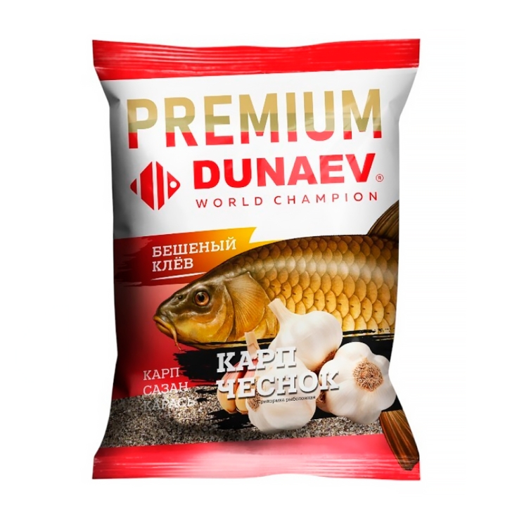 Прикормка Dunaev Premium 1кг (Карп,Сазан,Карась) Чеснок