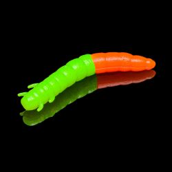 Приманка Soorex King Worm 55мм (1.8г, 7 шт) цвет 311 Шартрез-Оранжевый, аромат - Сыр