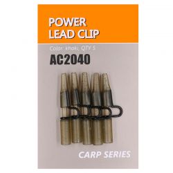 Клипса безопасная Orange AC2040 Power lead clip (пластик,5шт)