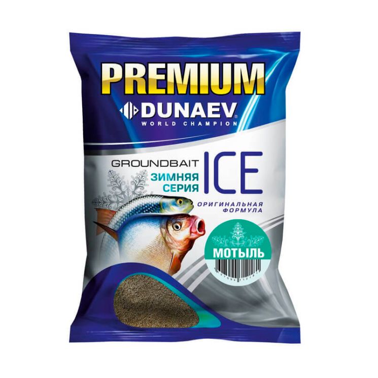 Прикормка Dunaev ice-Premium 0.9кг Мотыль