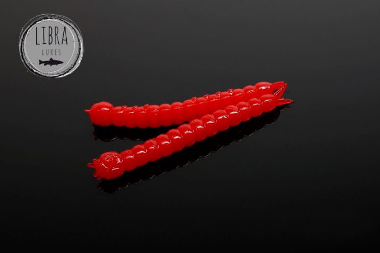 Приманка Libra Lures Slight Worm 38 (021 Red) (Сыр) (3.8см) 15 шт.