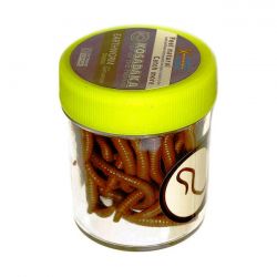 Насадки искусственные съедобные Kosadaka Earthworm Земляной червь коричневый (банка, 18 г)
