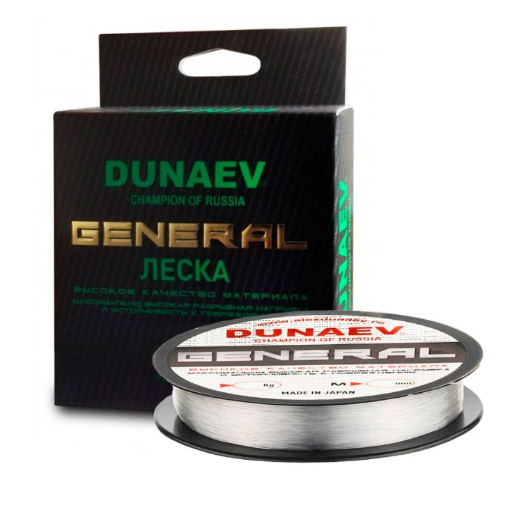 Леска Дунаев General All Round (0,22мм, 4,6кг) 150м прозрачная