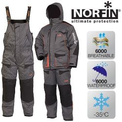 Костюм зимний Norfin Discovery серый (размер-XL-L)