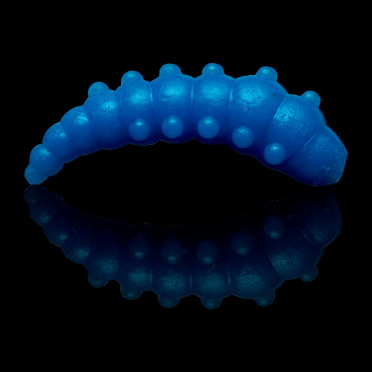 Приманка Soorex Major 36мм (1.1г, 6 шт) цвет 127 Синий, аромат - Чеснок