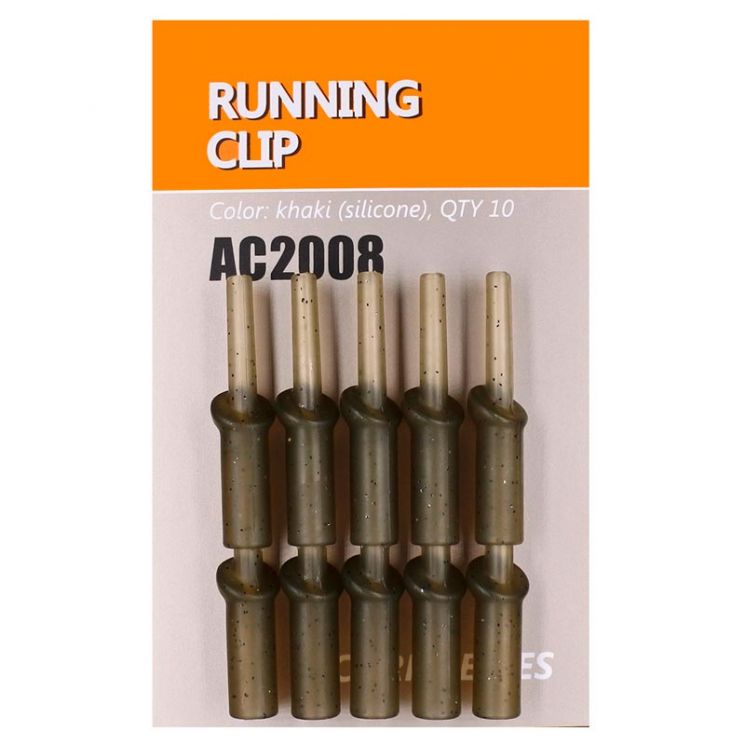 Клипса безопасная Orange AC2008 Running clip (силикон,10шт)