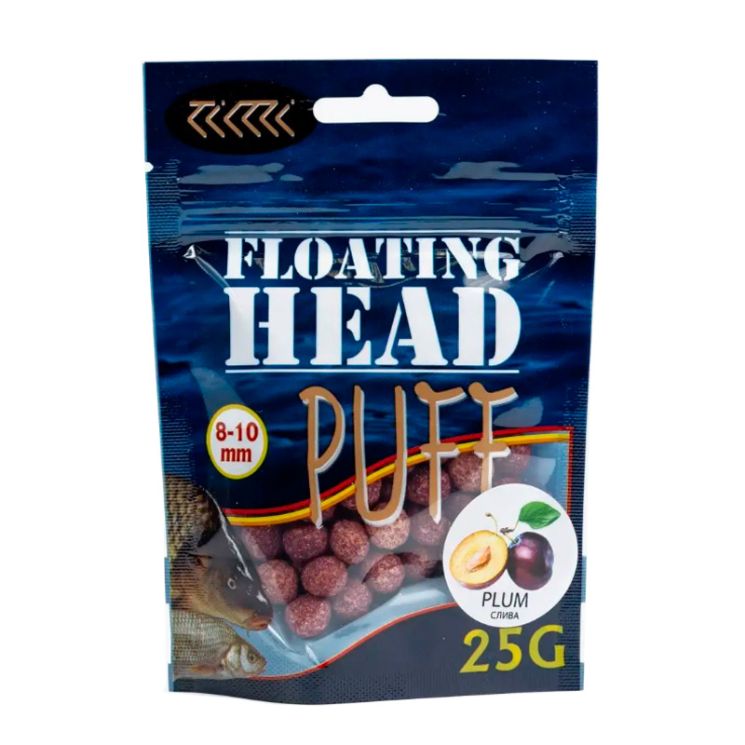 Плавающая насадка Floating Head воздушное тесто Puff 8-10 мм «Слива» сиреневый