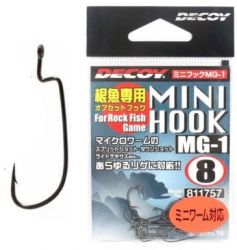 Офсетные крючки Decoy Mini Hook MG-1 10 шт.