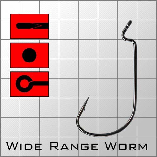 Офсетные крючки Metsui Wide Range Worm