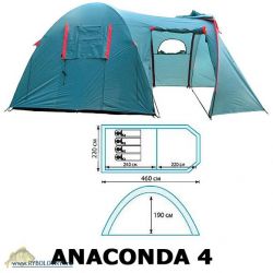 Палатка 4-х местная Tramp Anaconda 4